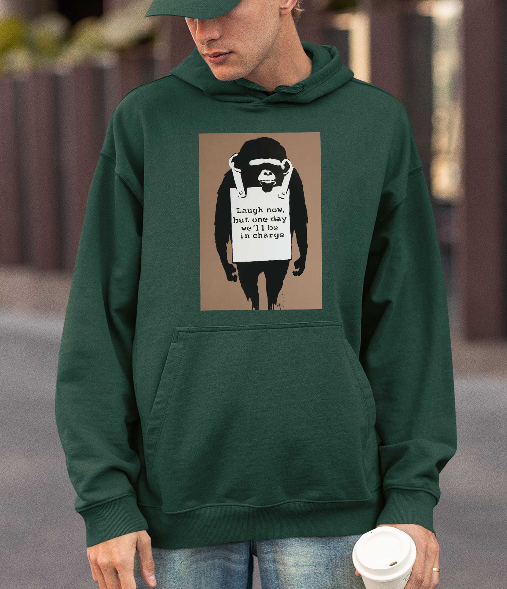 Image of Banksy Hoodie - Laugh Now Banksy-Apparel