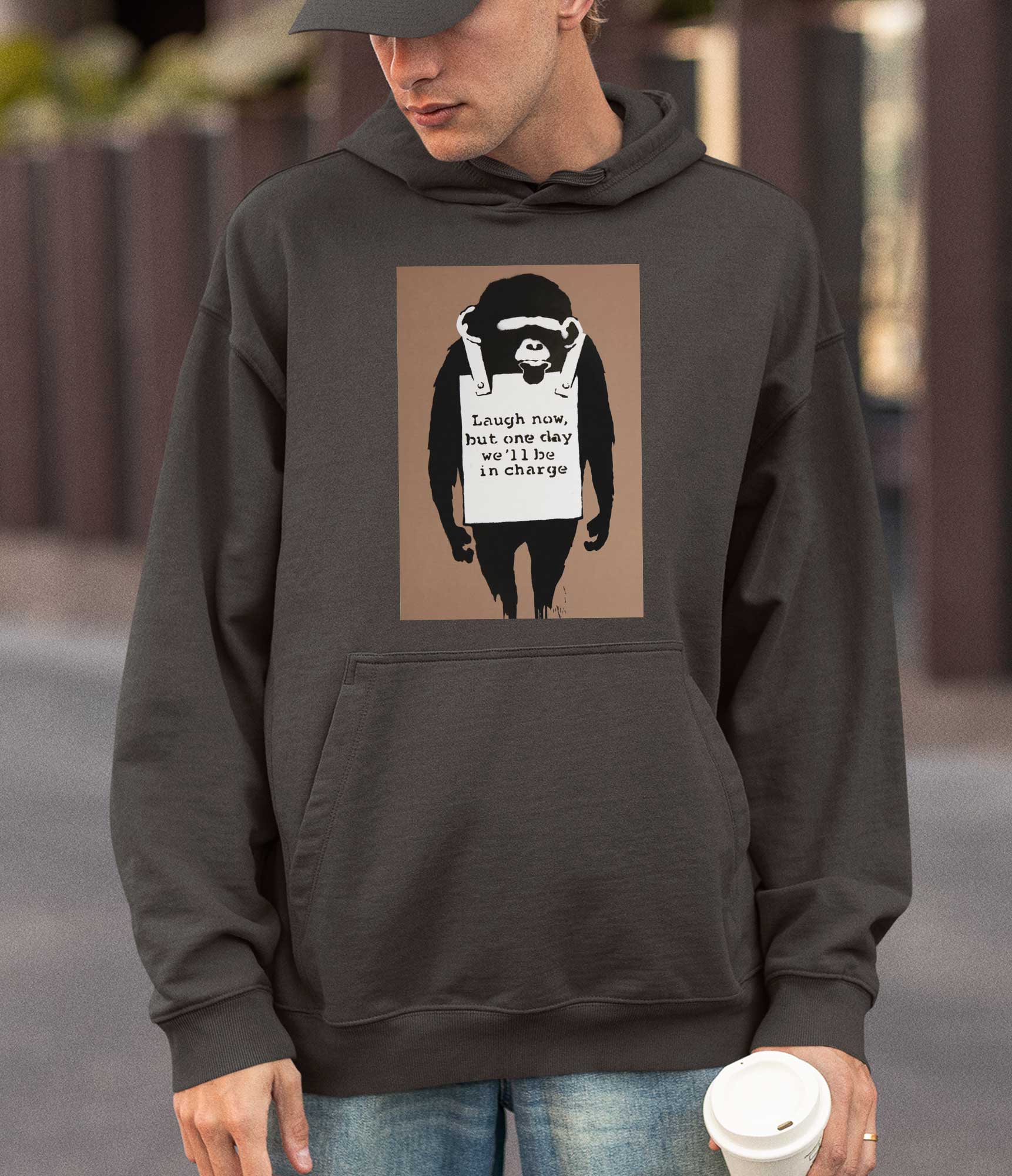 Image of Banksy Hoodie - Laugh Now Banksy-Apparel