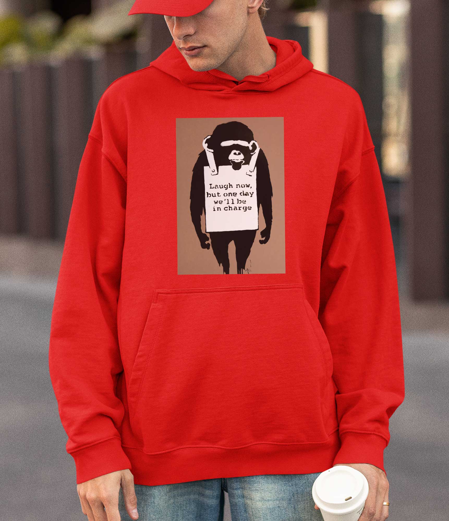 Image of Banksy Hoodie - Laugh Now Banksy-Apparel