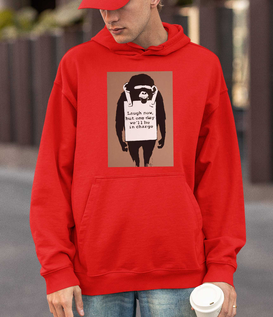 Banksy Hoodie - Laugh Now