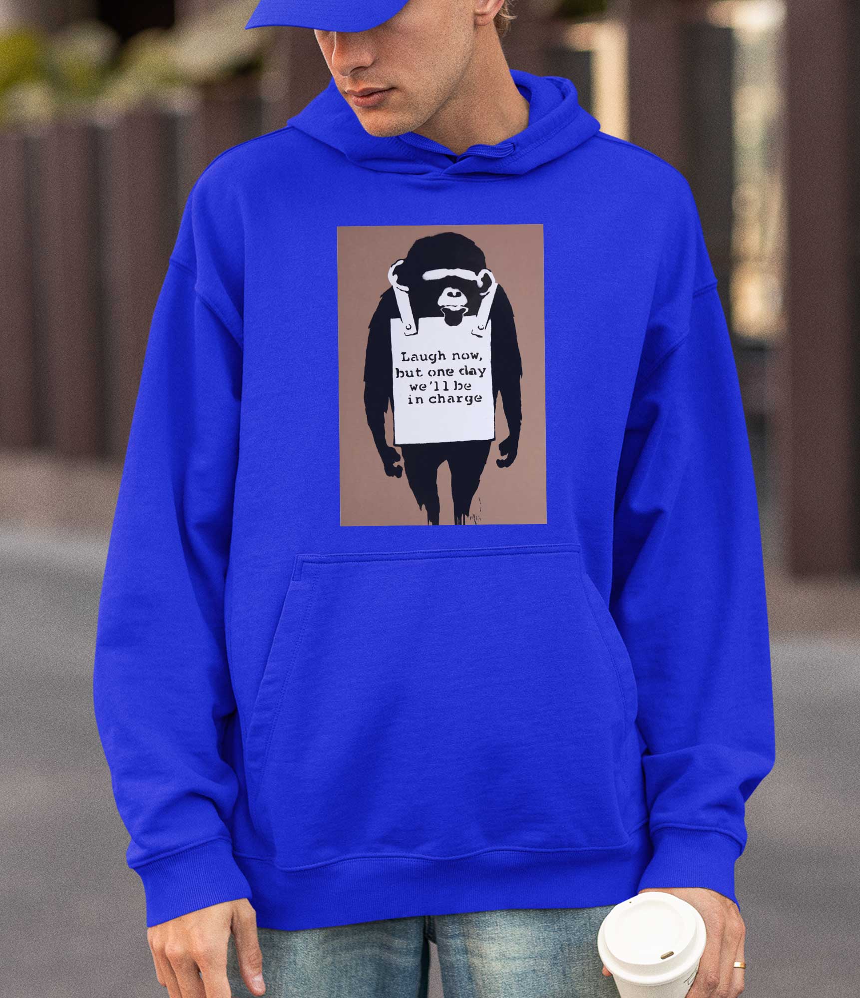 Image of Banksy Hoodie - Laugh Now Banksy-Apparel