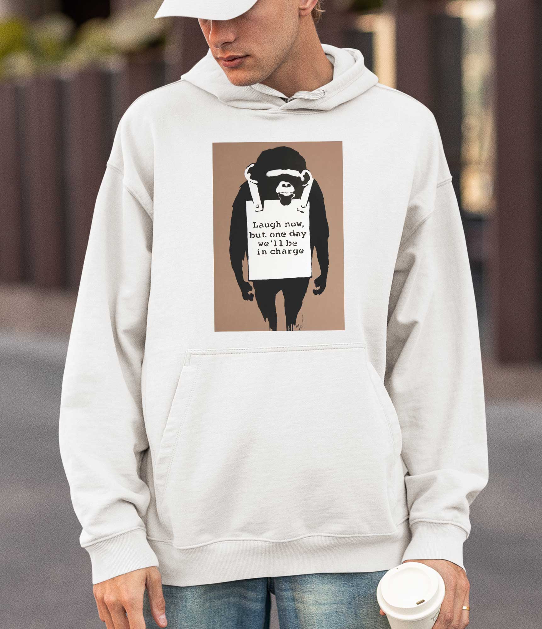Image of Banksy Hoodie - Laugh Now Banksy-Apparel