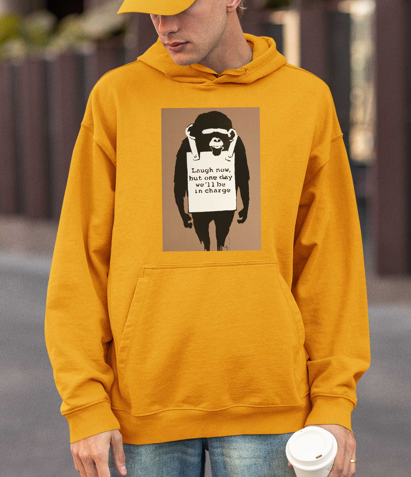 Image of Banksy Hoodie - Laugh Now Banksy-Apparel