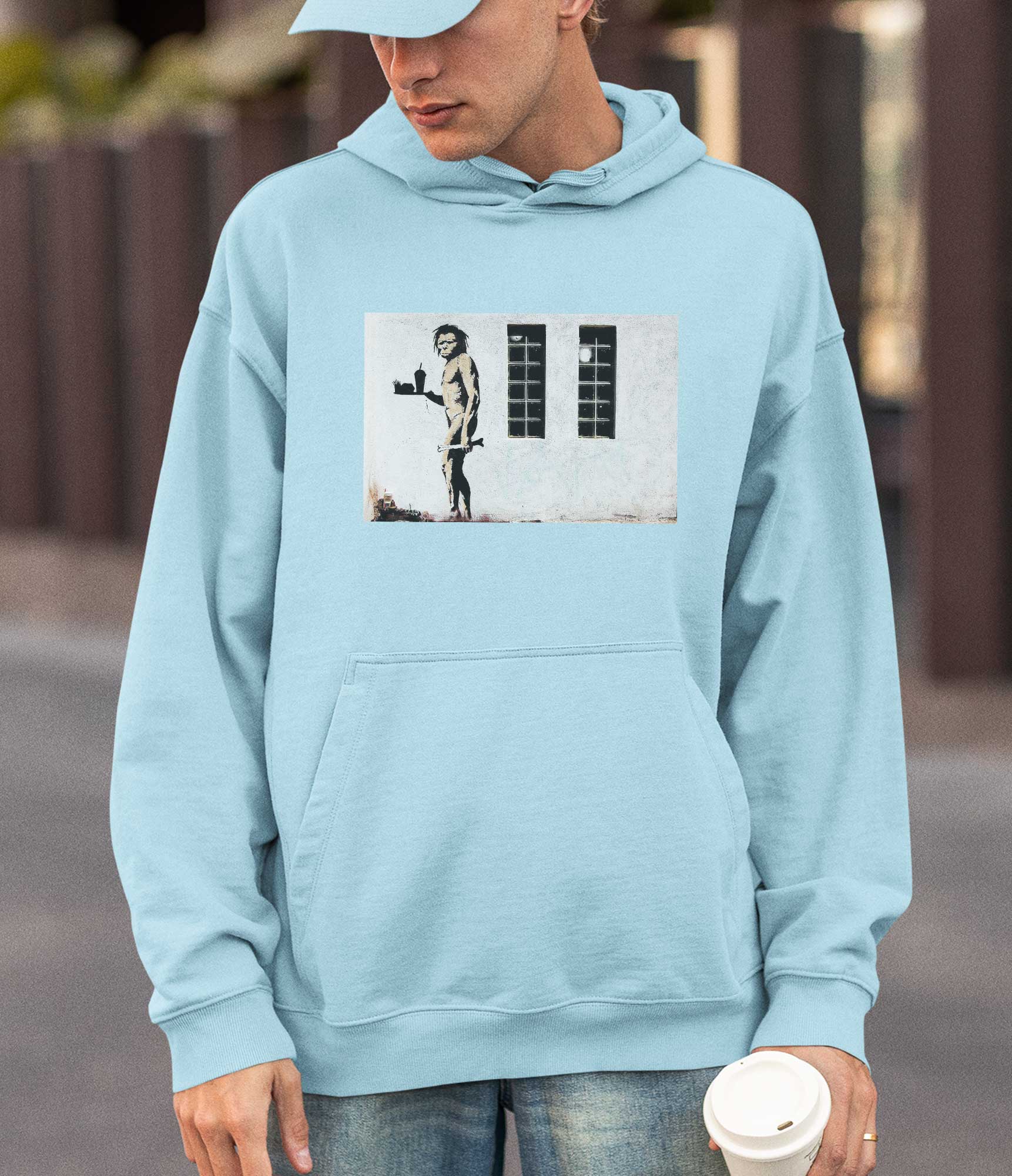 Image of Banksy Hoodie - Ape Man Banksy-Apparel