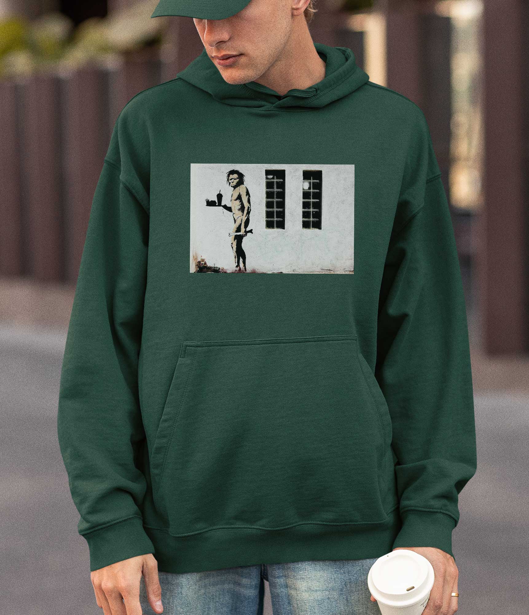 Image of Banksy Hoodie - Ape Man Banksy-Apparel