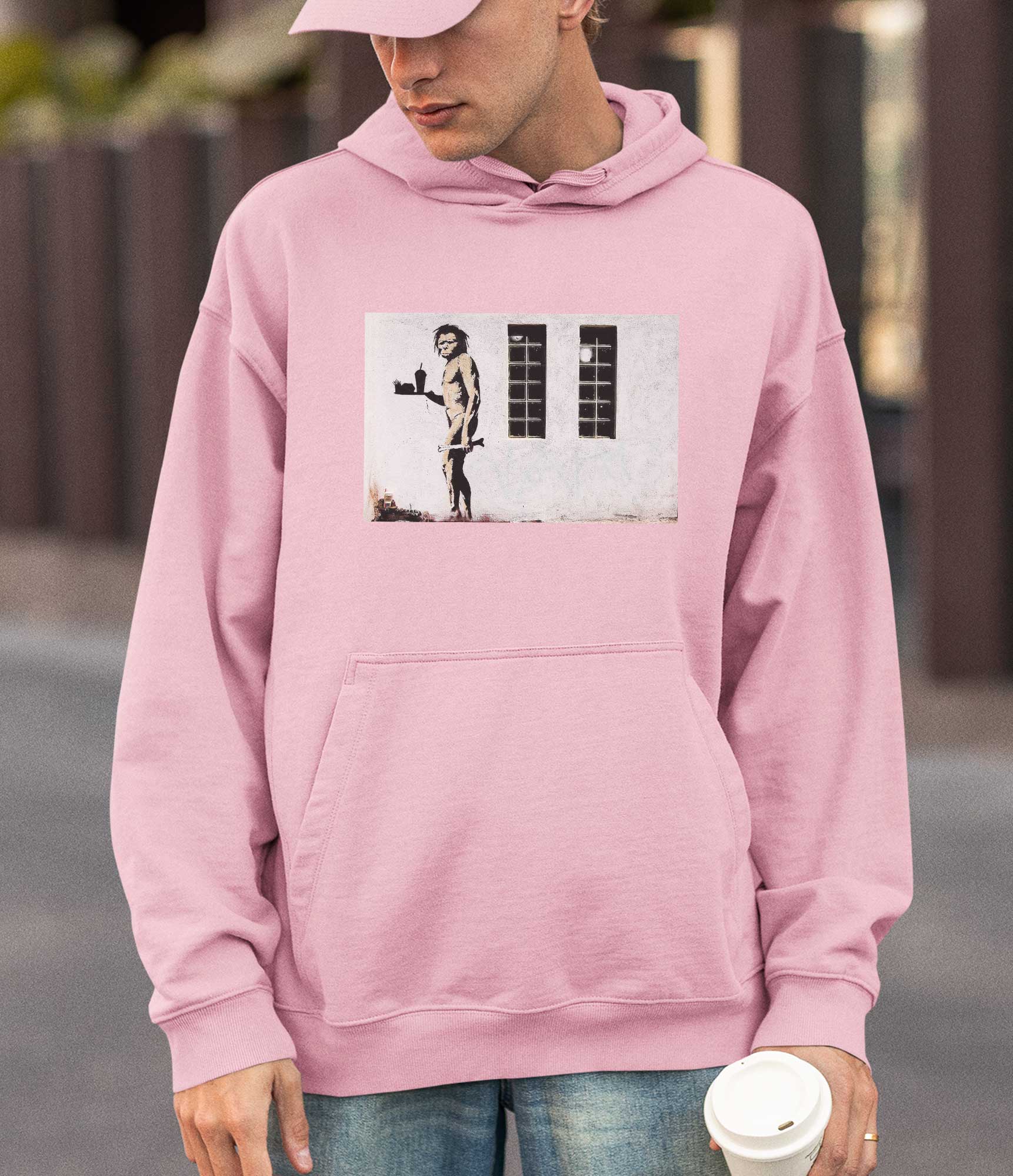 Image of Banksy Hoodie - Ape Man Banksy-Apparel