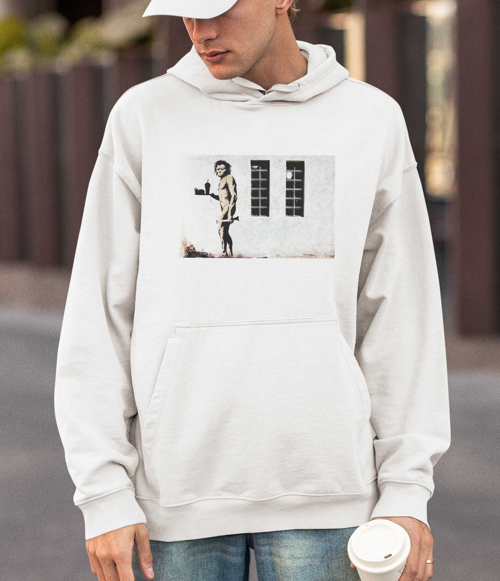 Image of Banksy Hoodie - Ape Man Banksy-Apparel