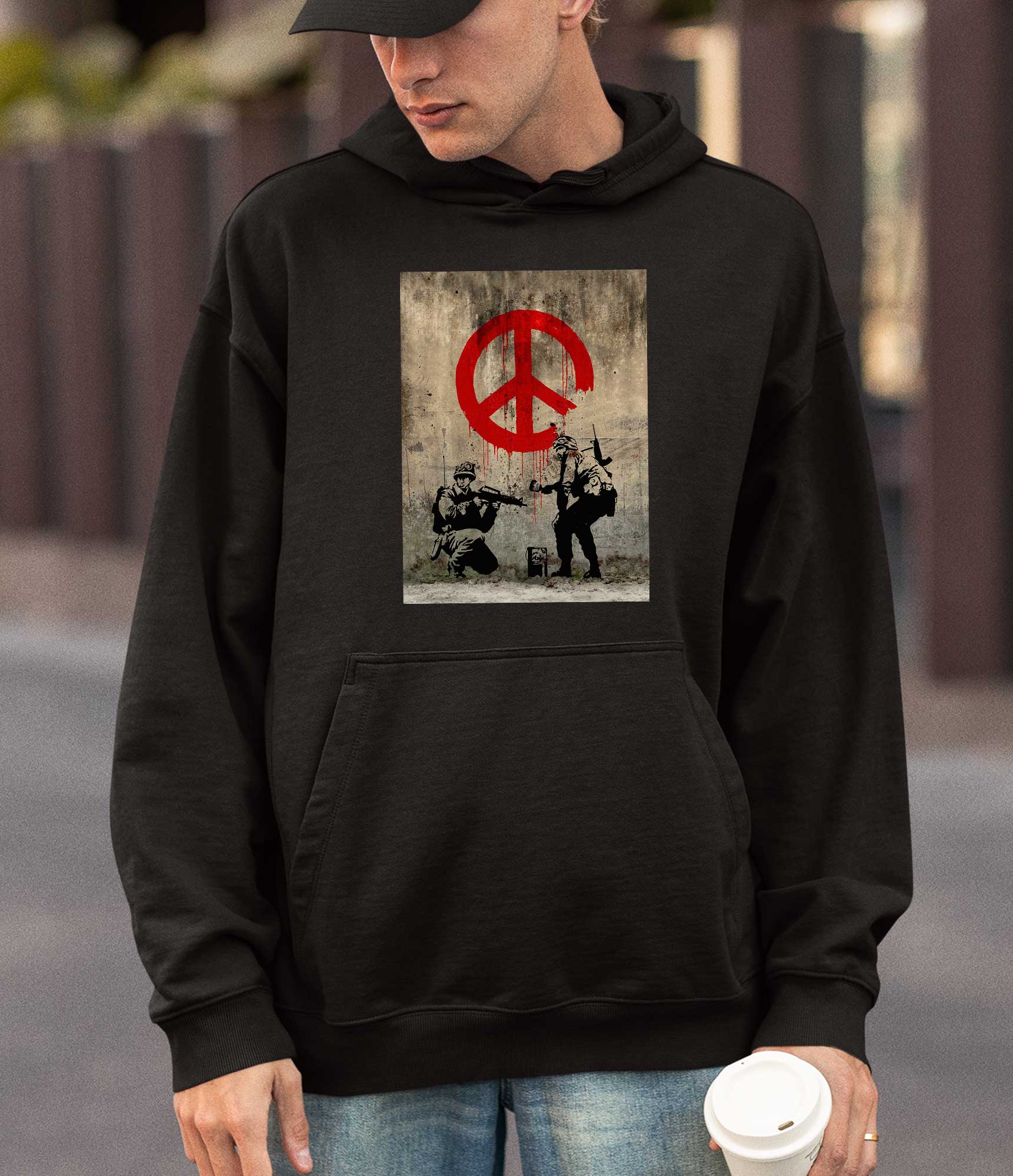 Image of Banksy Hoodie - CND Soldiers Banksy-Apparel