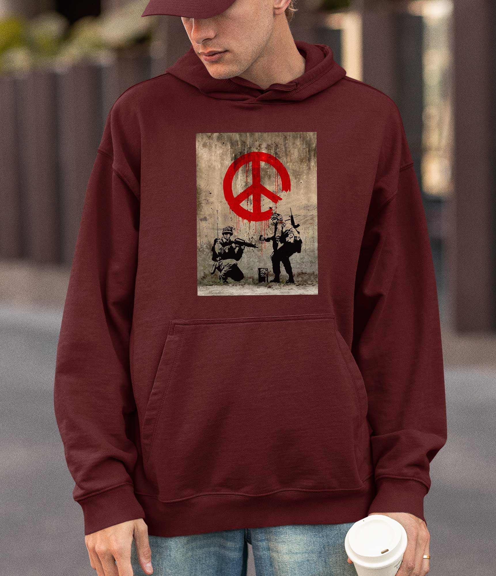 Image of Banksy Hoodie - CND Soldiers Banksy-Apparel