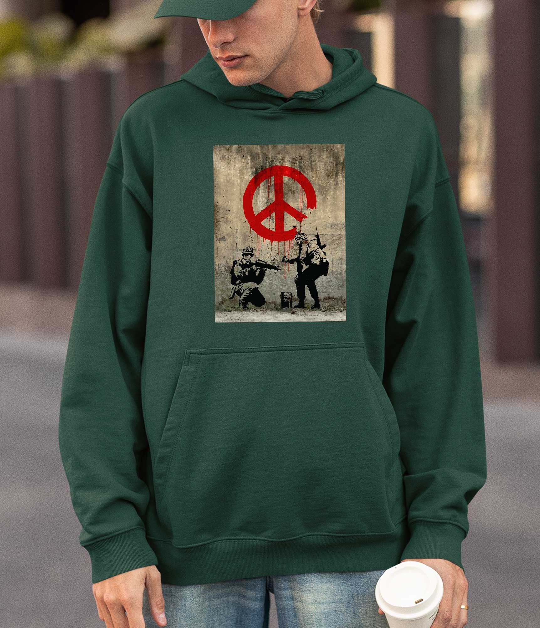 Image of Banksy Hoodie - CND Soldiers Banksy-Apparel