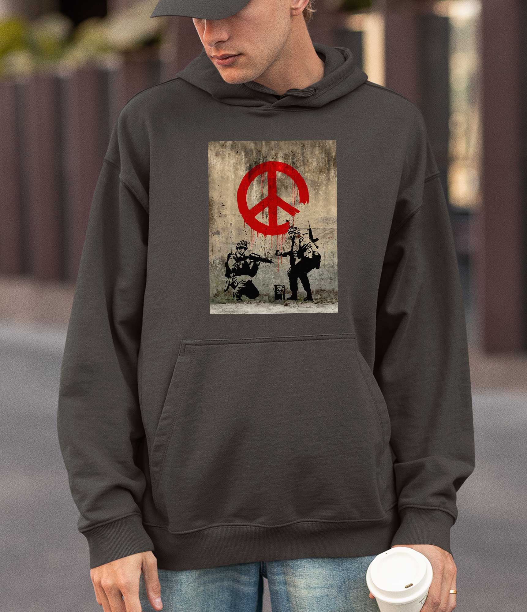 Image of Banksy Hoodie - CND Soldiers Banksy-Apparel