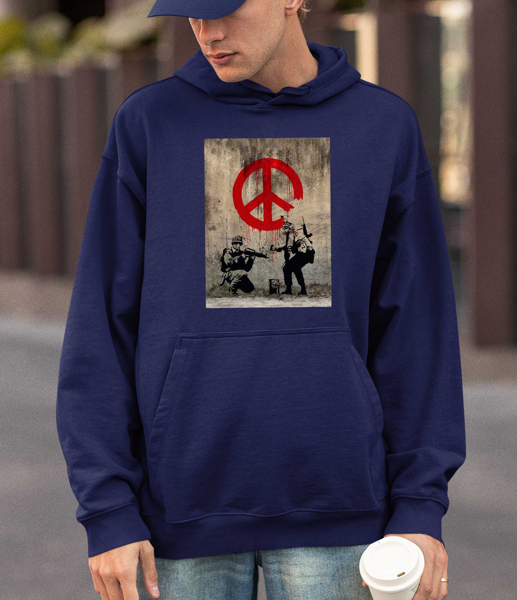 Image of Banksy Hoodie - CND Soldiers Banksy-Apparel