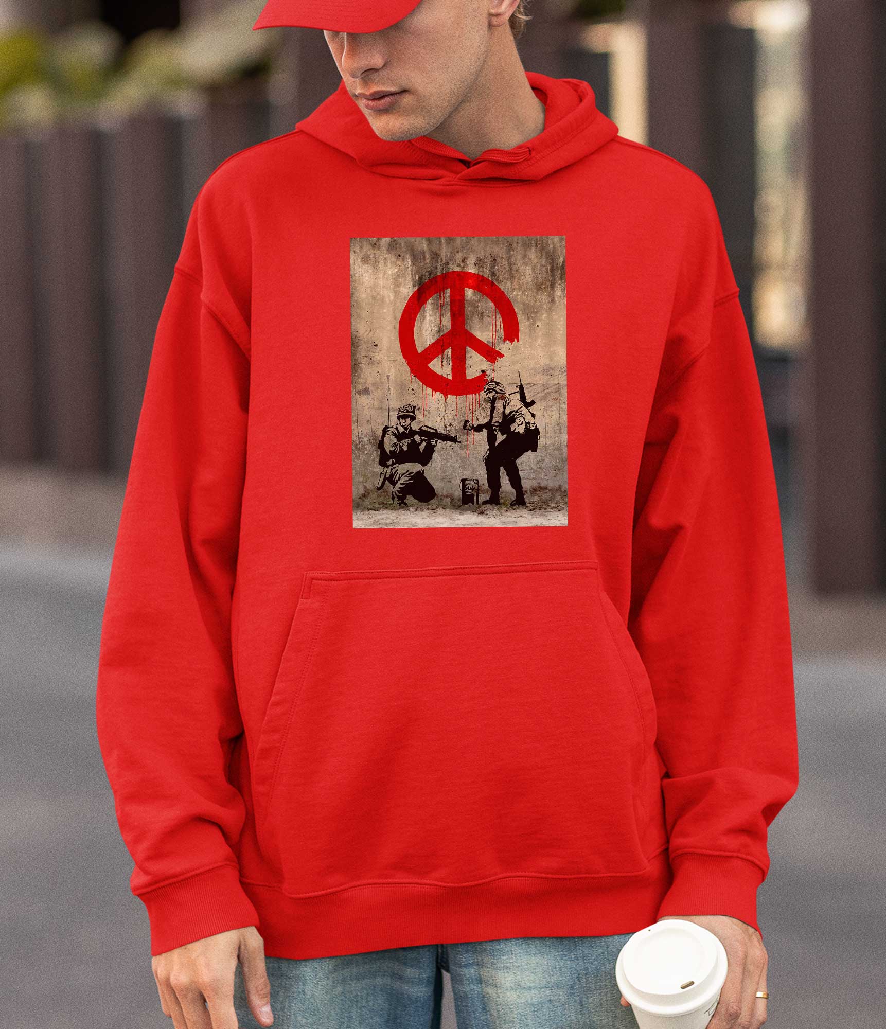 Image of Banksy Hoodie - CND Soldiers Banksy-Apparel