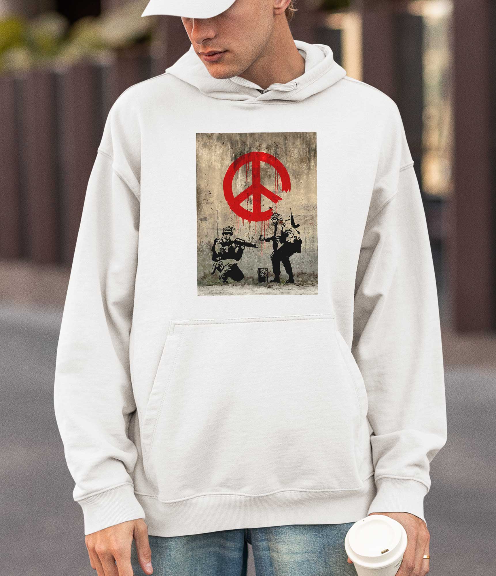 Image of Banksy Hoodie - CND Soldiers Banksy-Apparel