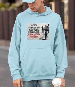 Image of Banksy Hoodie - Make Trouble