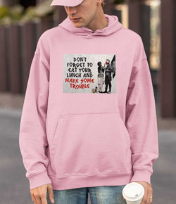 Image of Banksy Hoodie - Make Trouble