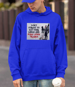 Image of Banksy Hoodie - Make Trouble