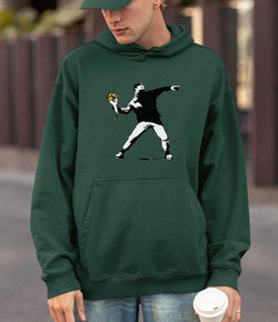 Image of Banksy Hoodie - Flower Thrower
