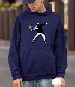 Image of Banksy Hoodie - Flower Thrower