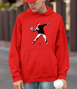 Image of Banksy Hoodie - Flower Thrower