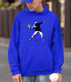 Image of Banksy Hoodie - Flower Thrower