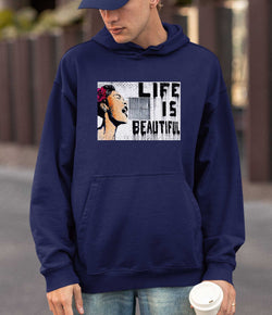 Image of Banksy Hoodie - Life is Beautiful