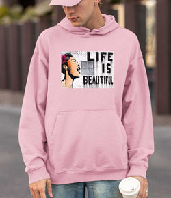 Image of Banksy Hoodie - Life is Beautiful