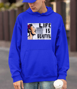 Image of Banksy Hoodie - Life is Beautiful