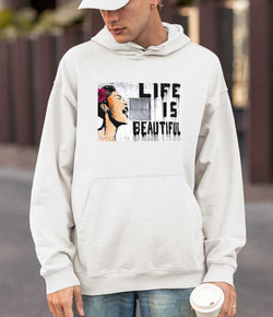 Image of Banksy Hoodie - Life is Beautiful