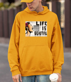 Image of Banksy Hoodie - Life is Beautiful