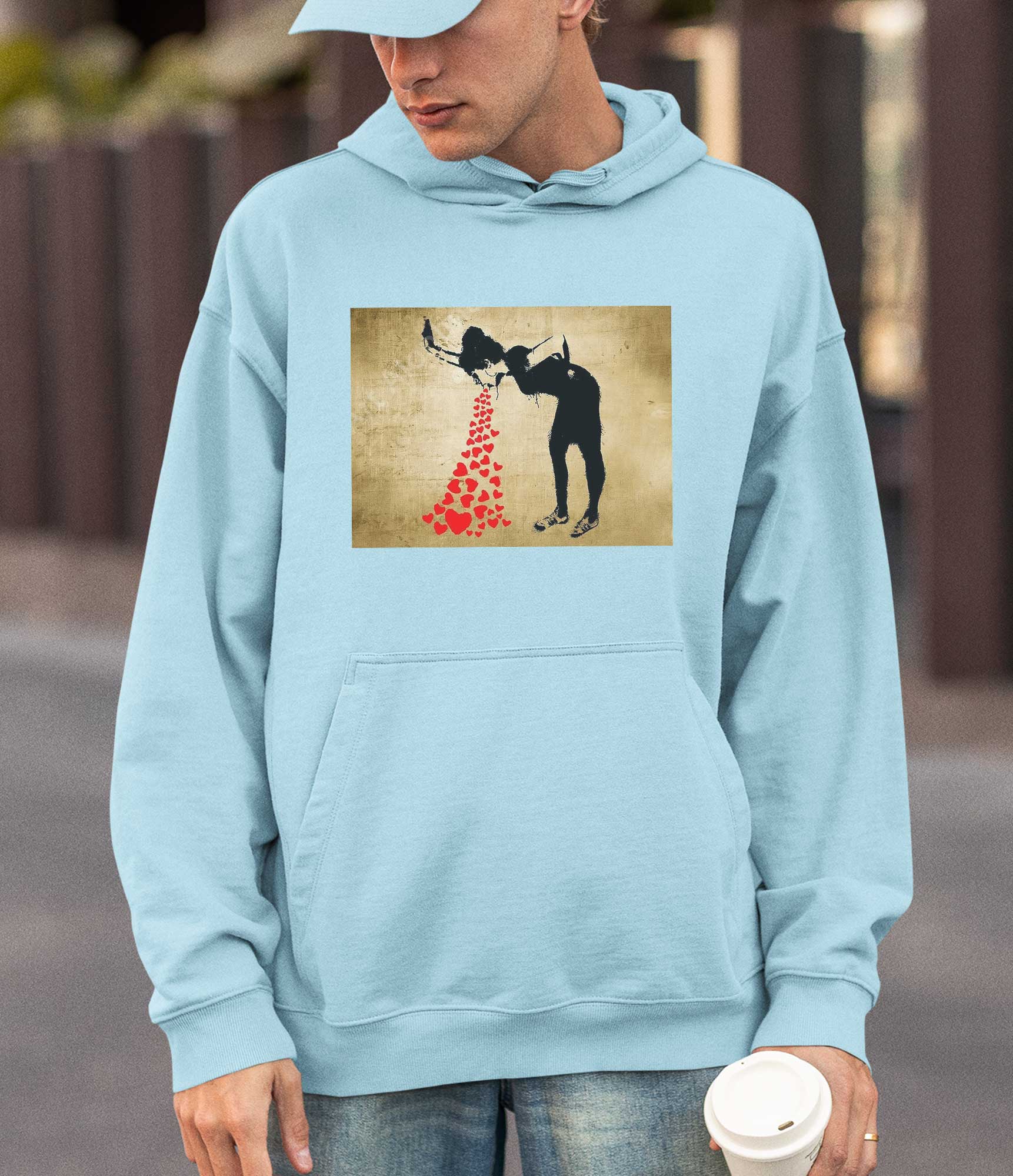 Image of Banksy Hoodie - Love Sick Banksy-Apparel