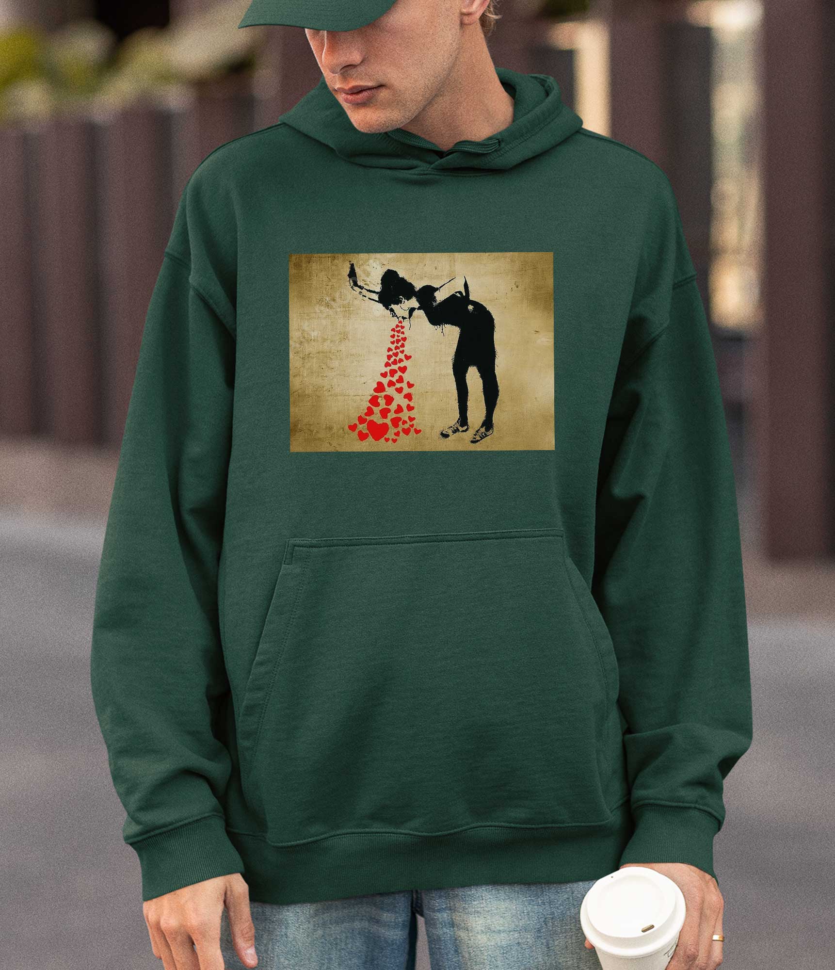 Image of Banksy Hoodie - Love Sick Banksy-Apparel