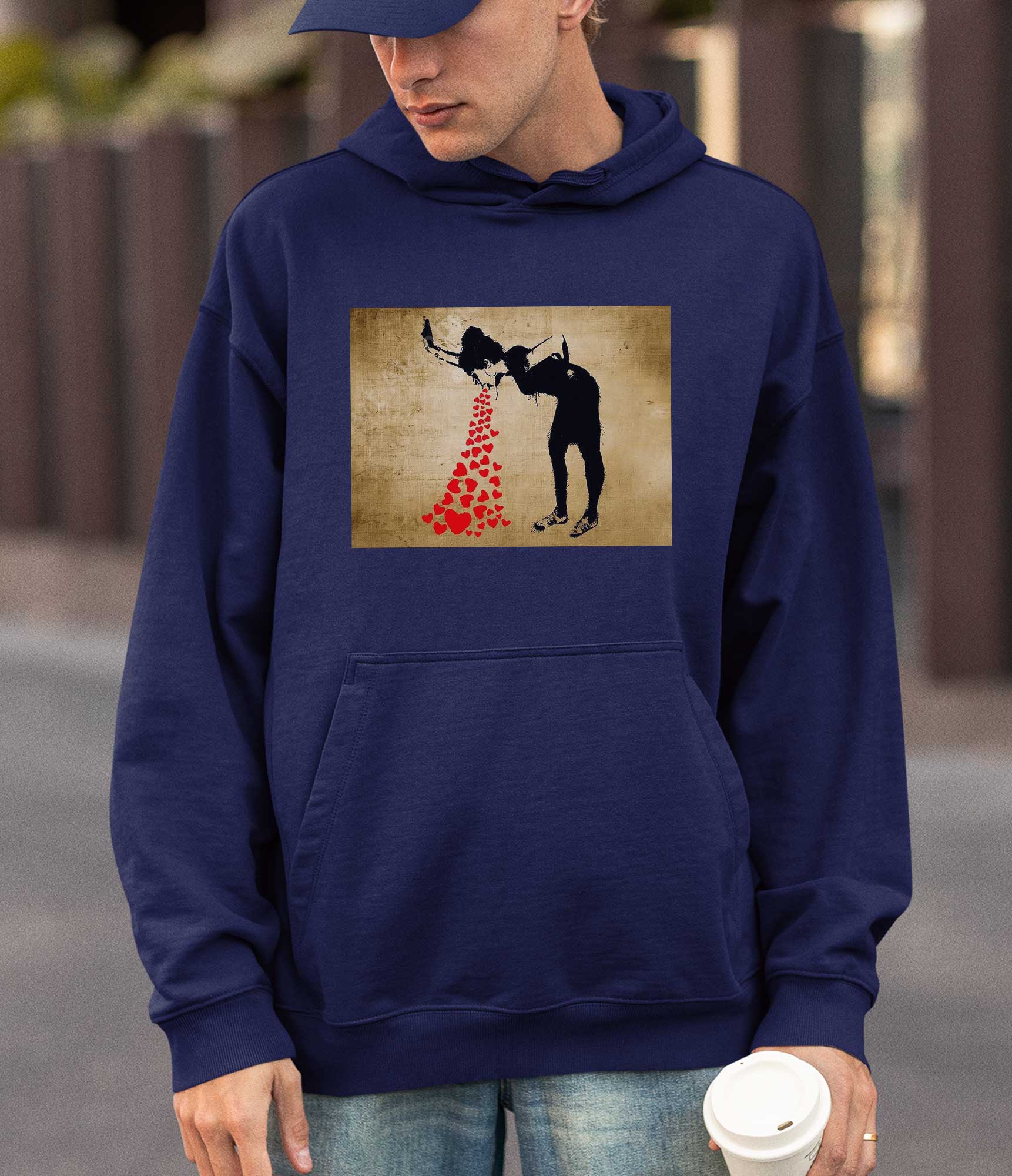 Image of Banksy Hoodie - Love Sick Banksy-Apparel