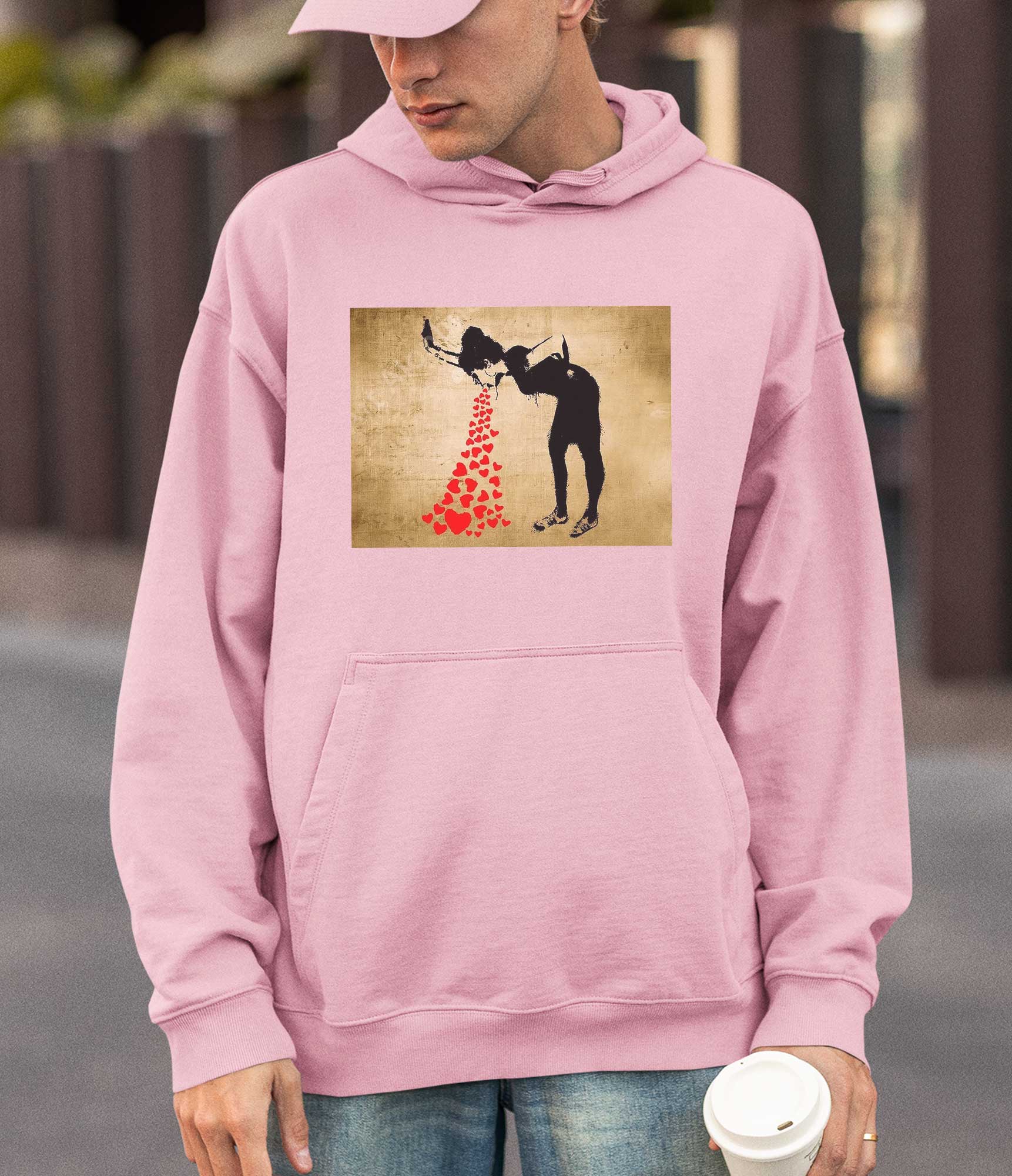 Image of Banksy Hoodie - Love Sick Banksy-Apparel