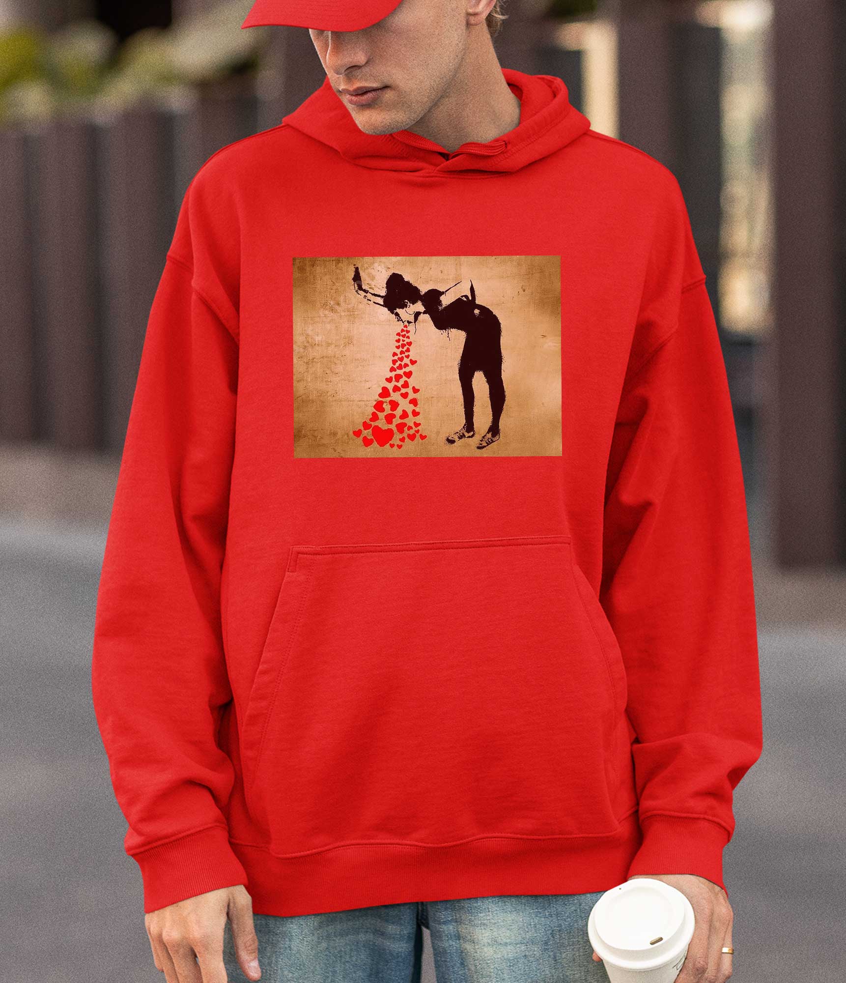 Image of Banksy Hoodie - Love Sick Banksy-Apparel