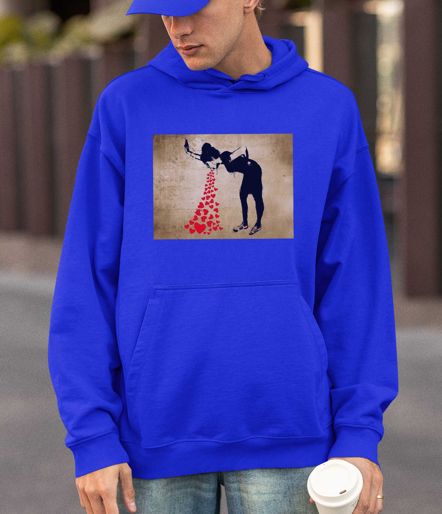 Image of Banksy Hoodie - Love Sick Banksy-Apparel