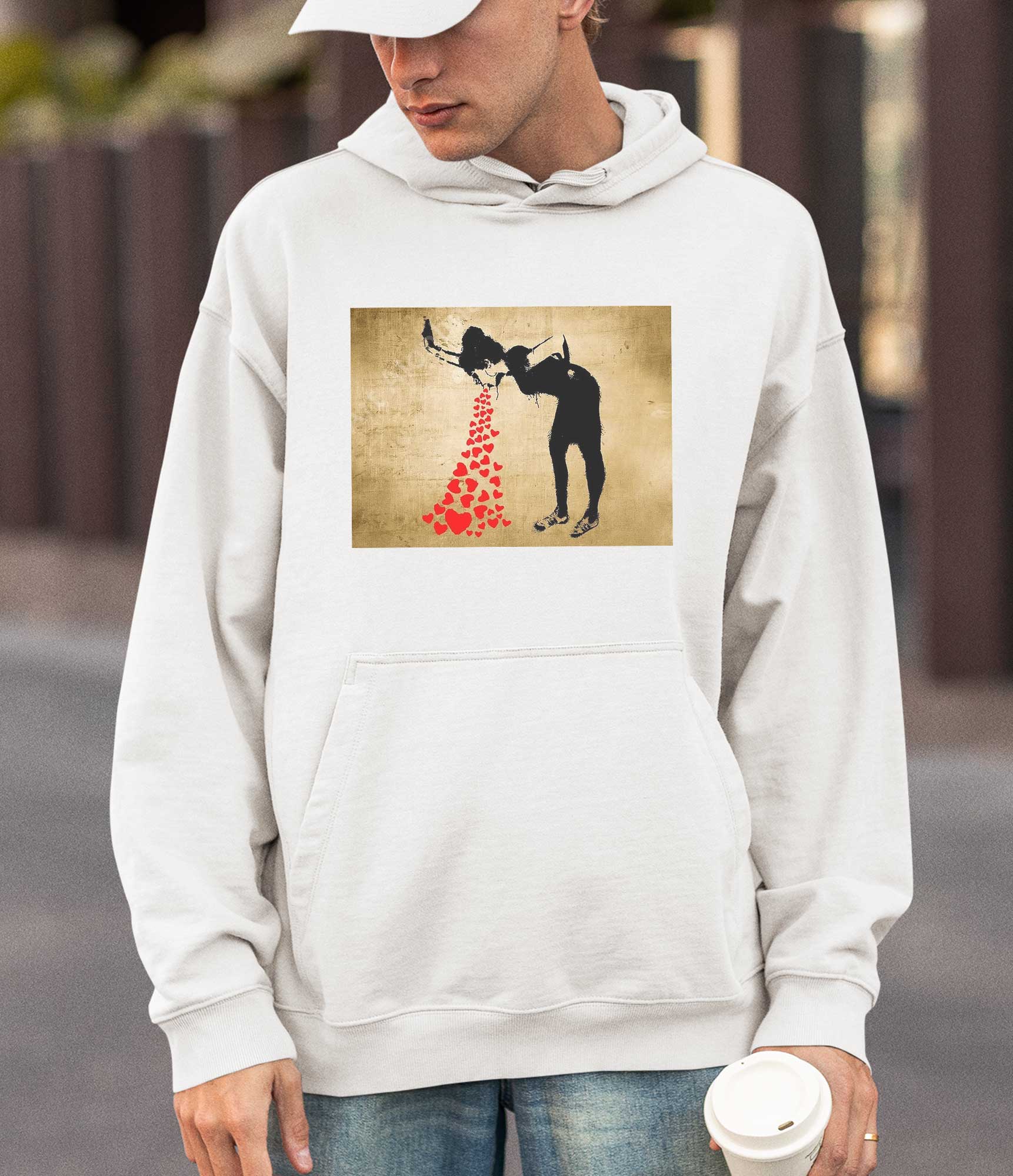 Image of Banksy Hoodie - Love Sick Banksy-Apparel