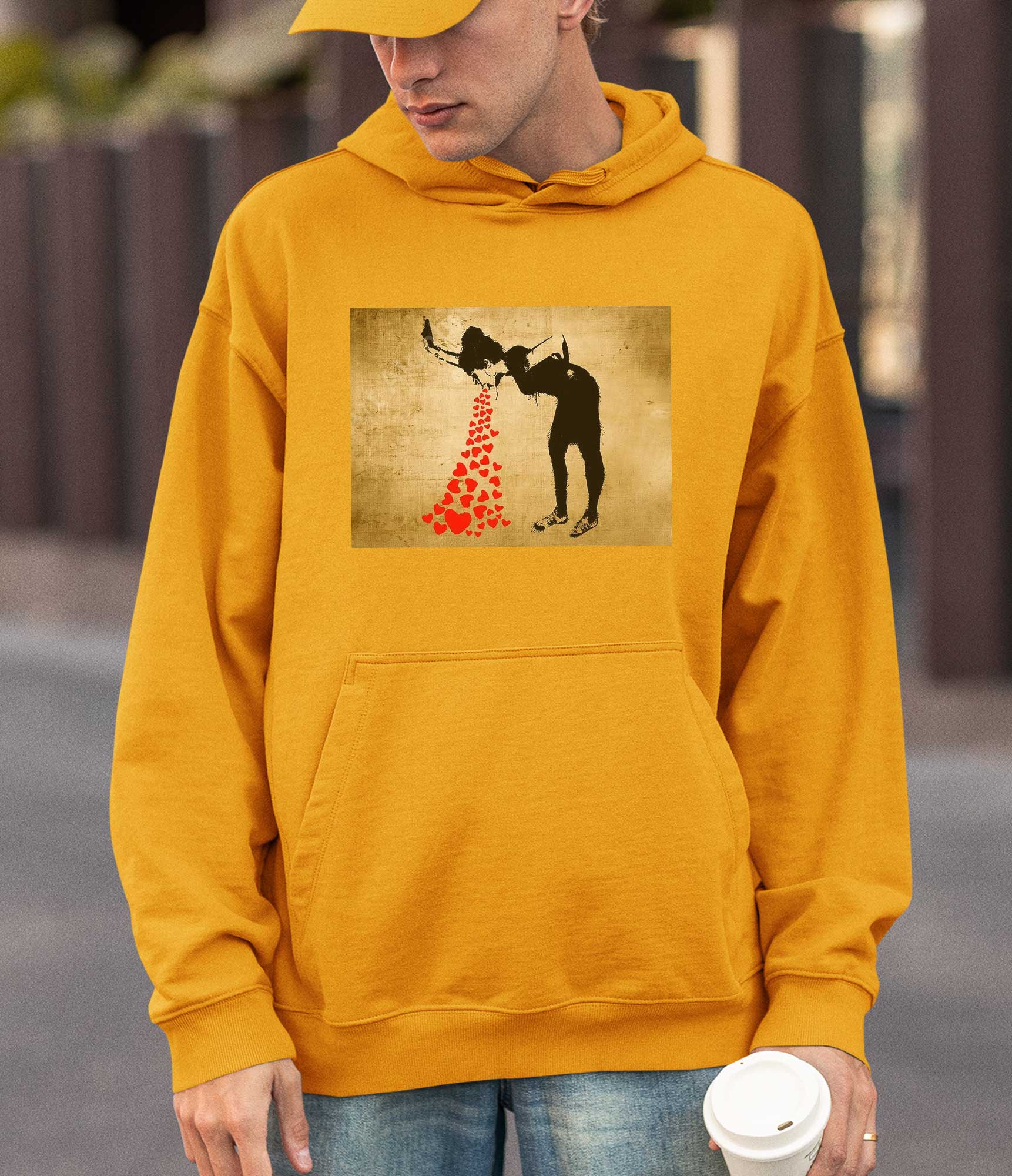 Image of Banksy Hoodie - Love Sick Banksy-Apparel