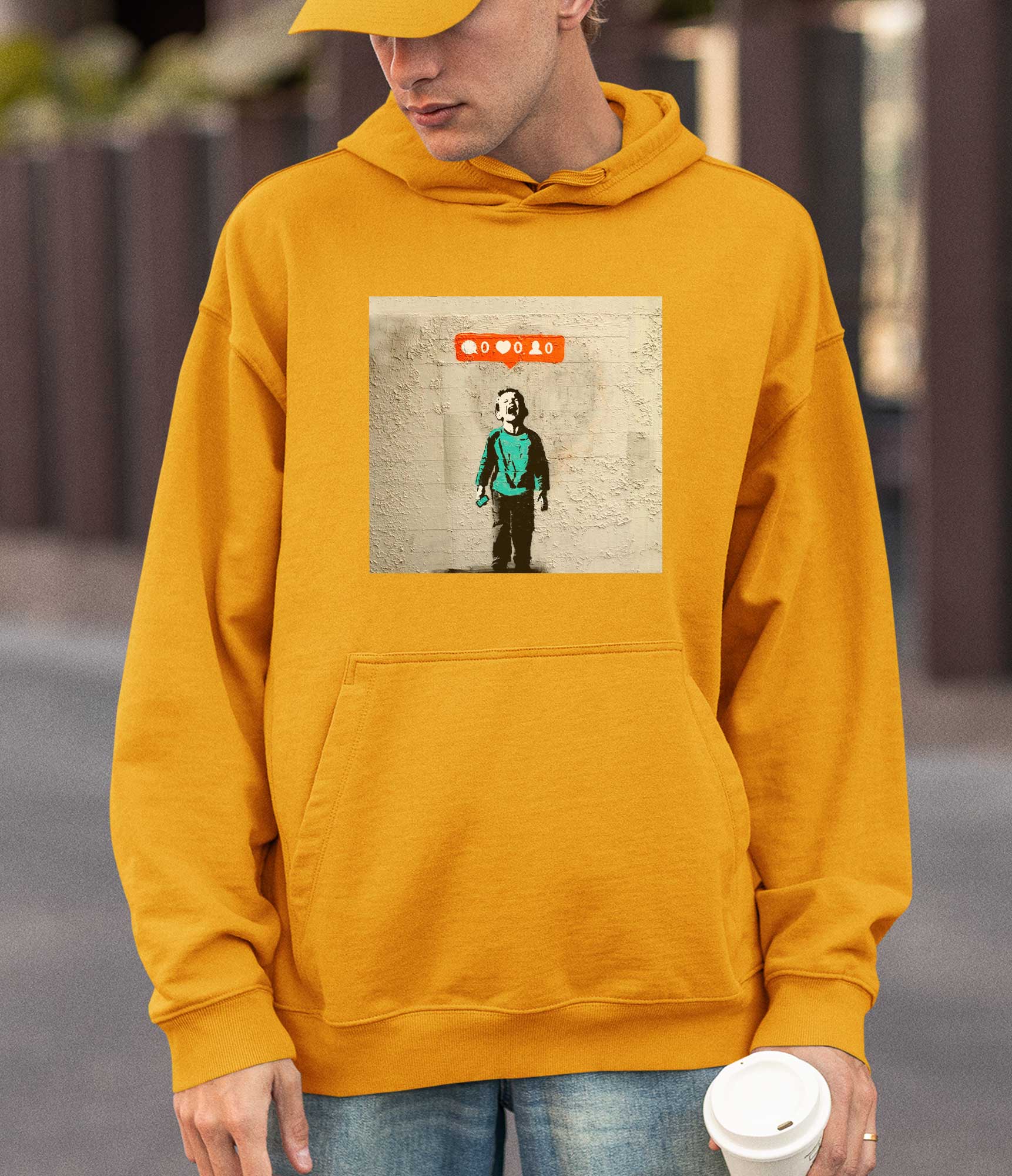 Image of Banksy Hoodie - Social Media Boy Banksy-Apparel