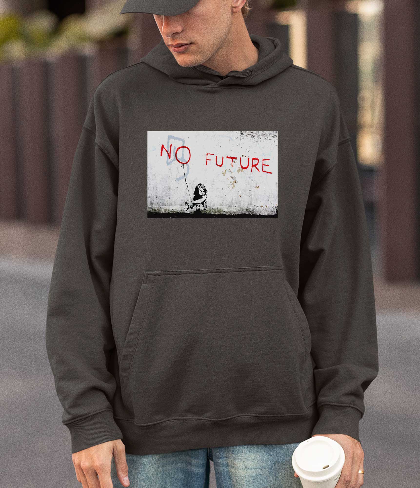Image of Banksy Hoodie - No Future Banksy-Apparel