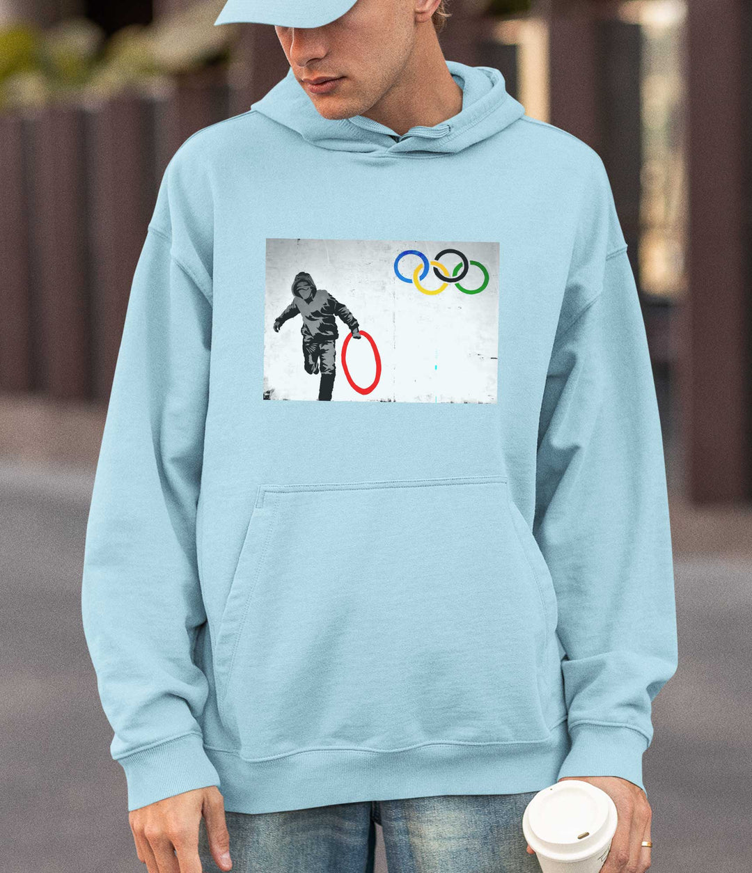 Banksy Hoodie -Olympic Ring