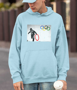 Image of Banksy Hoodie -Olympic Ring