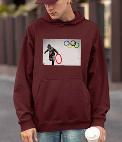 Image of Banksy Hoodie -Olympic Ring