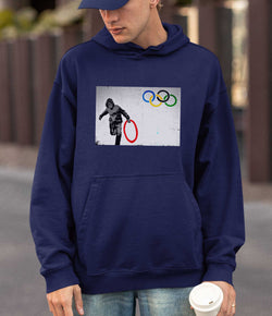 Image of Banksy Hoodie -Olympic Ring