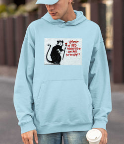 Image of Banksy Hoodie -I'm Out of Bed