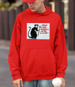Image of Banksy Hoodie -I'm Out of Bed