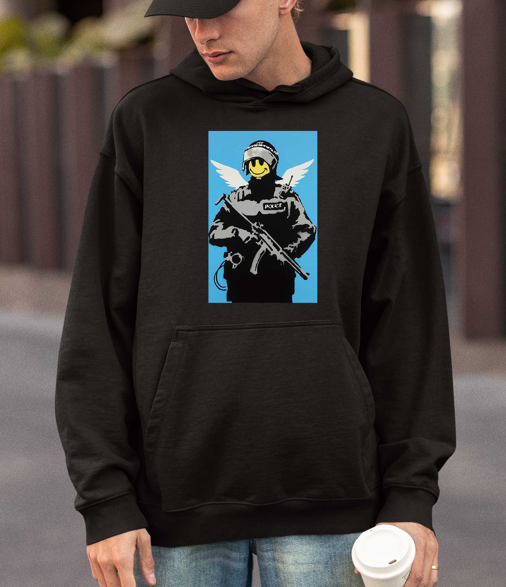 Image of Banksy Hoodie - Smiley Copper Banksy-Apparel