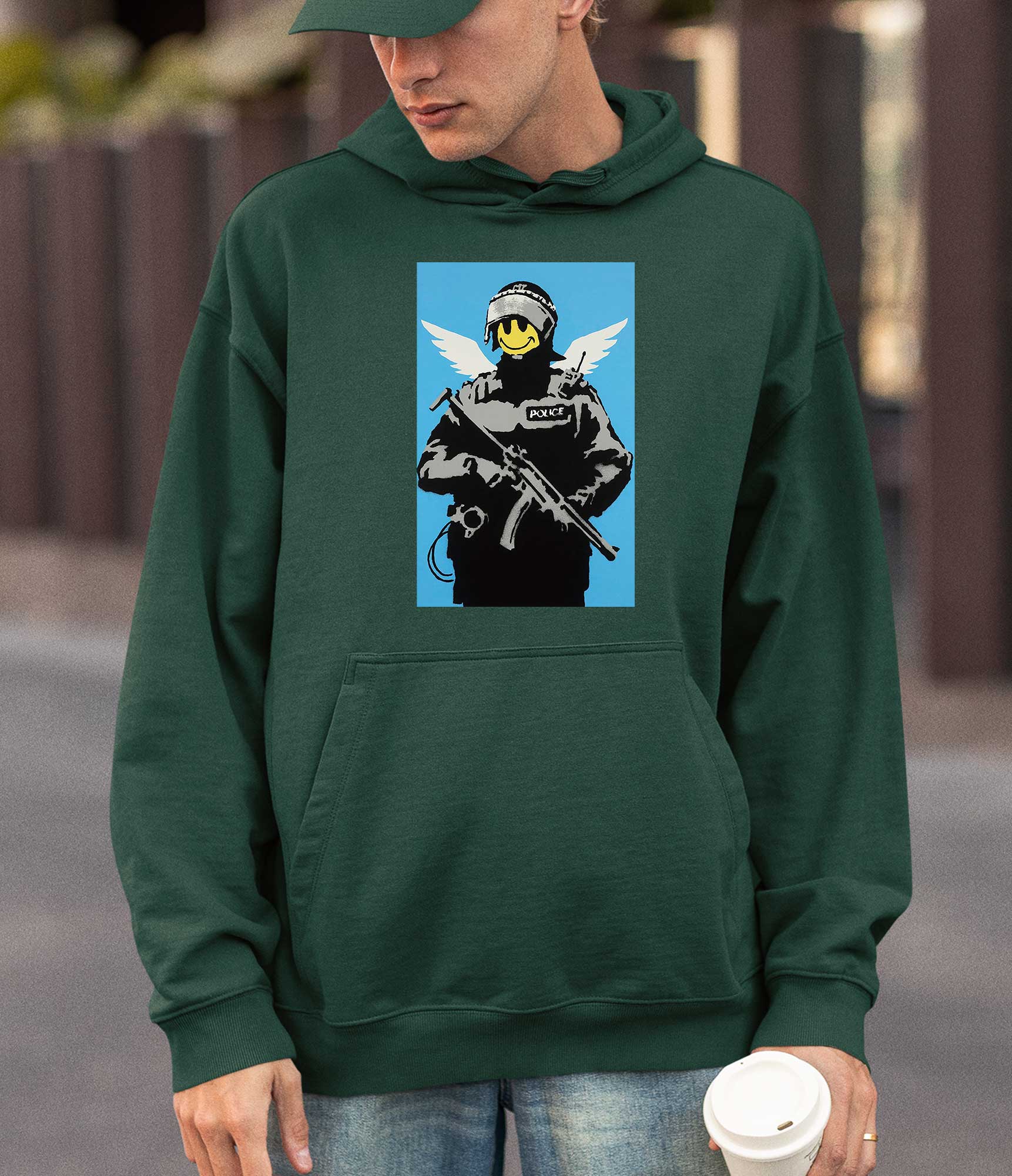 Image of Banksy Hoodie - Smiley Copper Banksy-Apparel