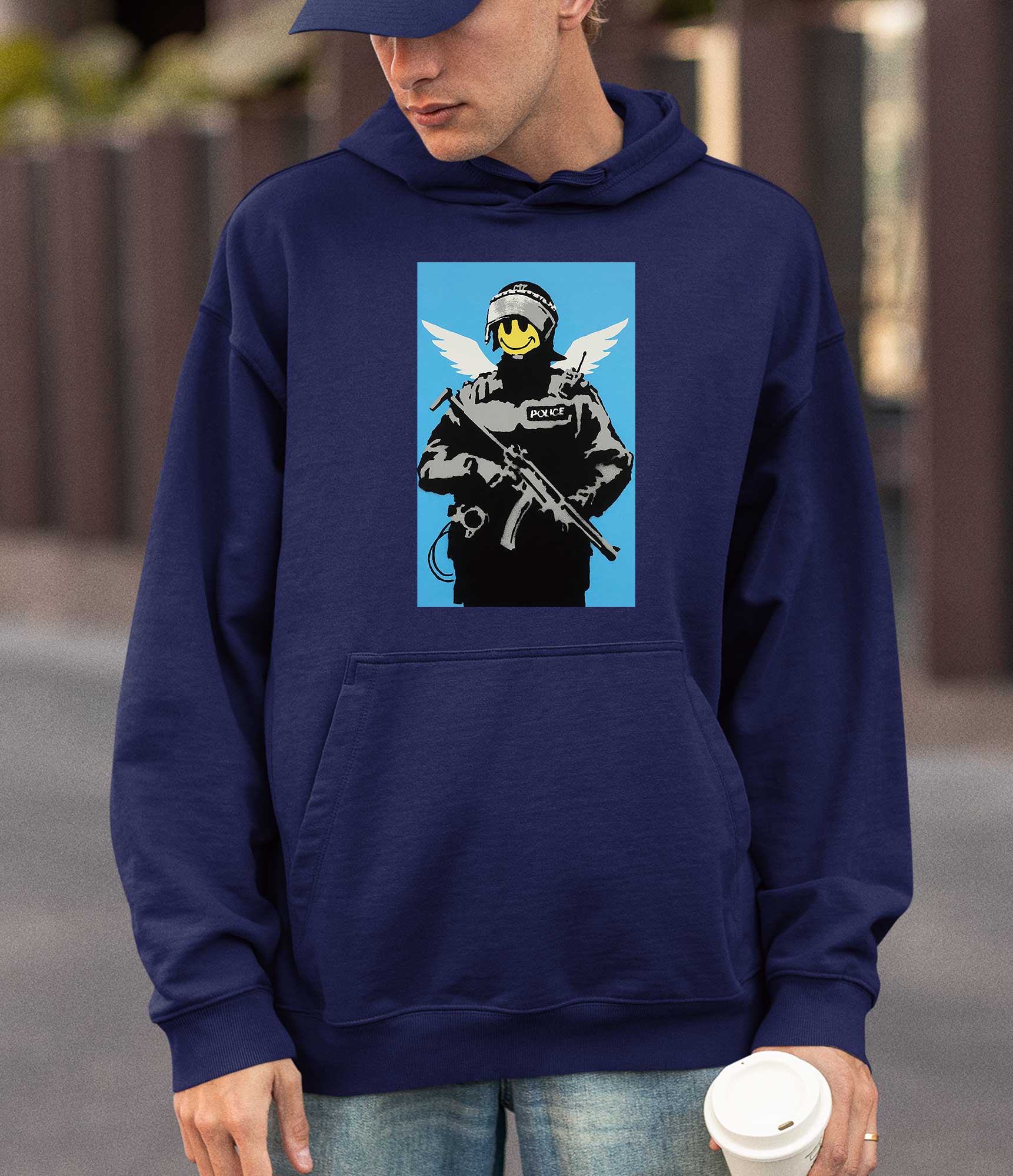 Image of Banksy Hoodie - Smiley Copper Banksy-Apparel