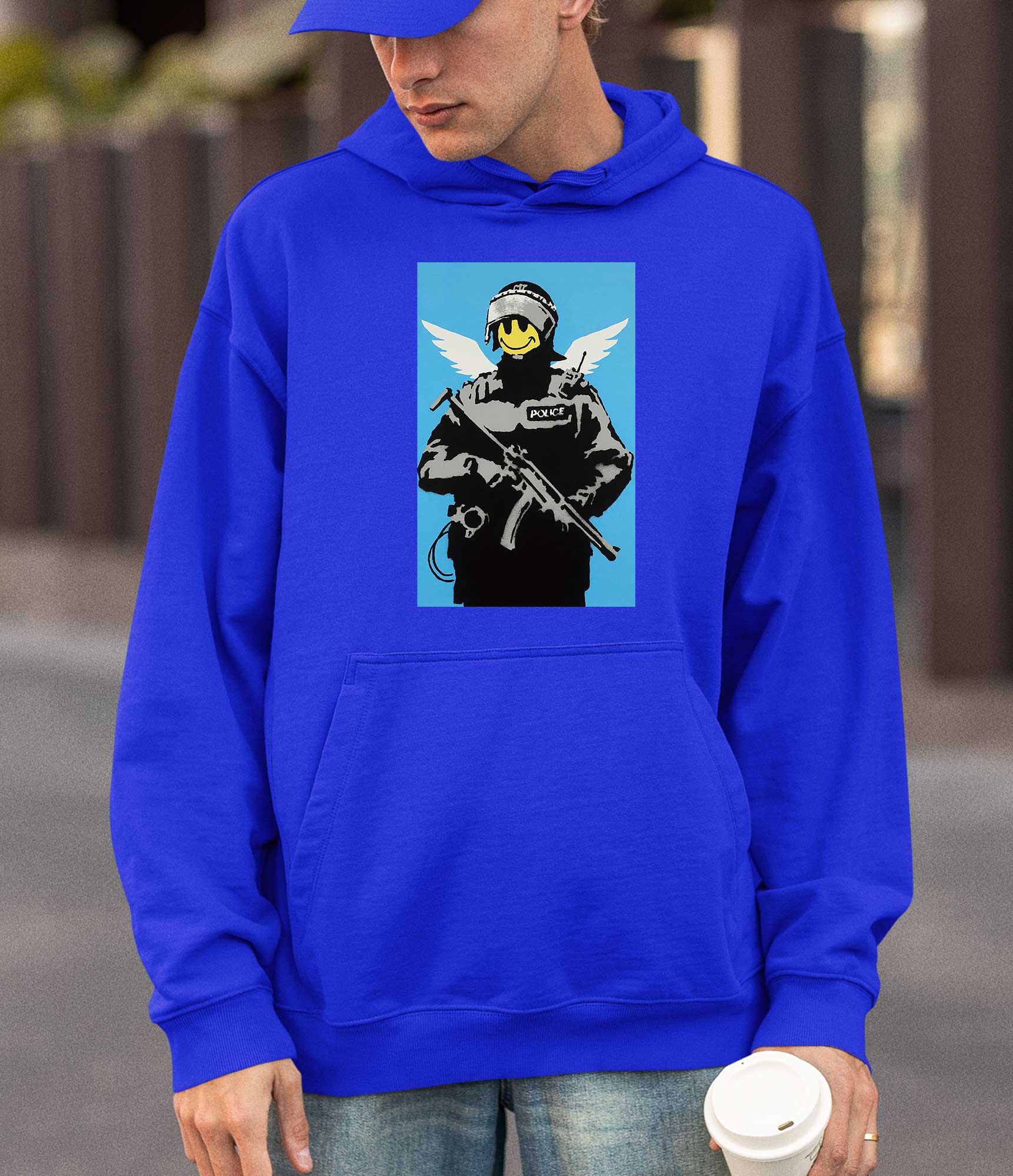 Image of Banksy Hoodie - Smiley Copper Banksy-Apparel